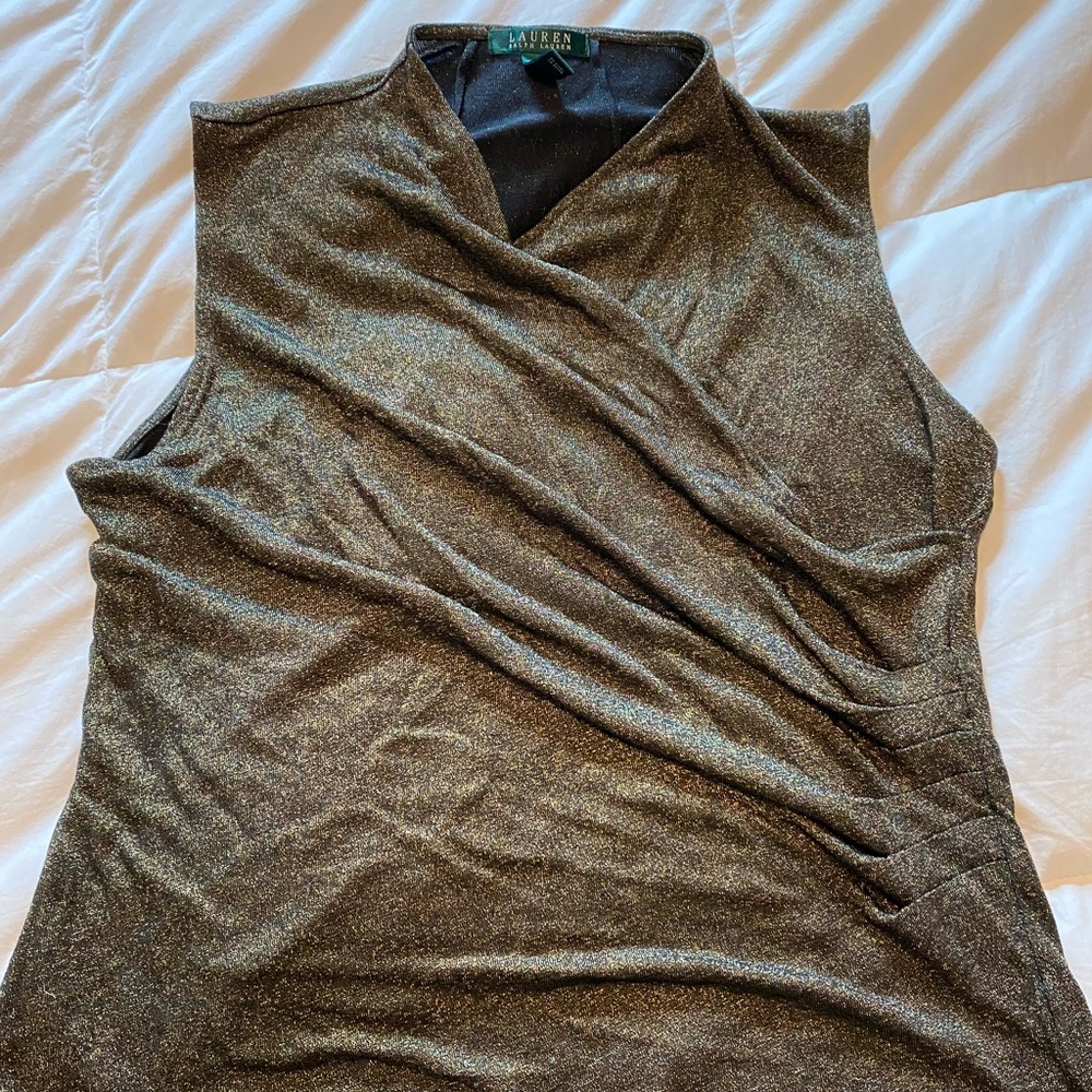 Ralph Lauren metallic top